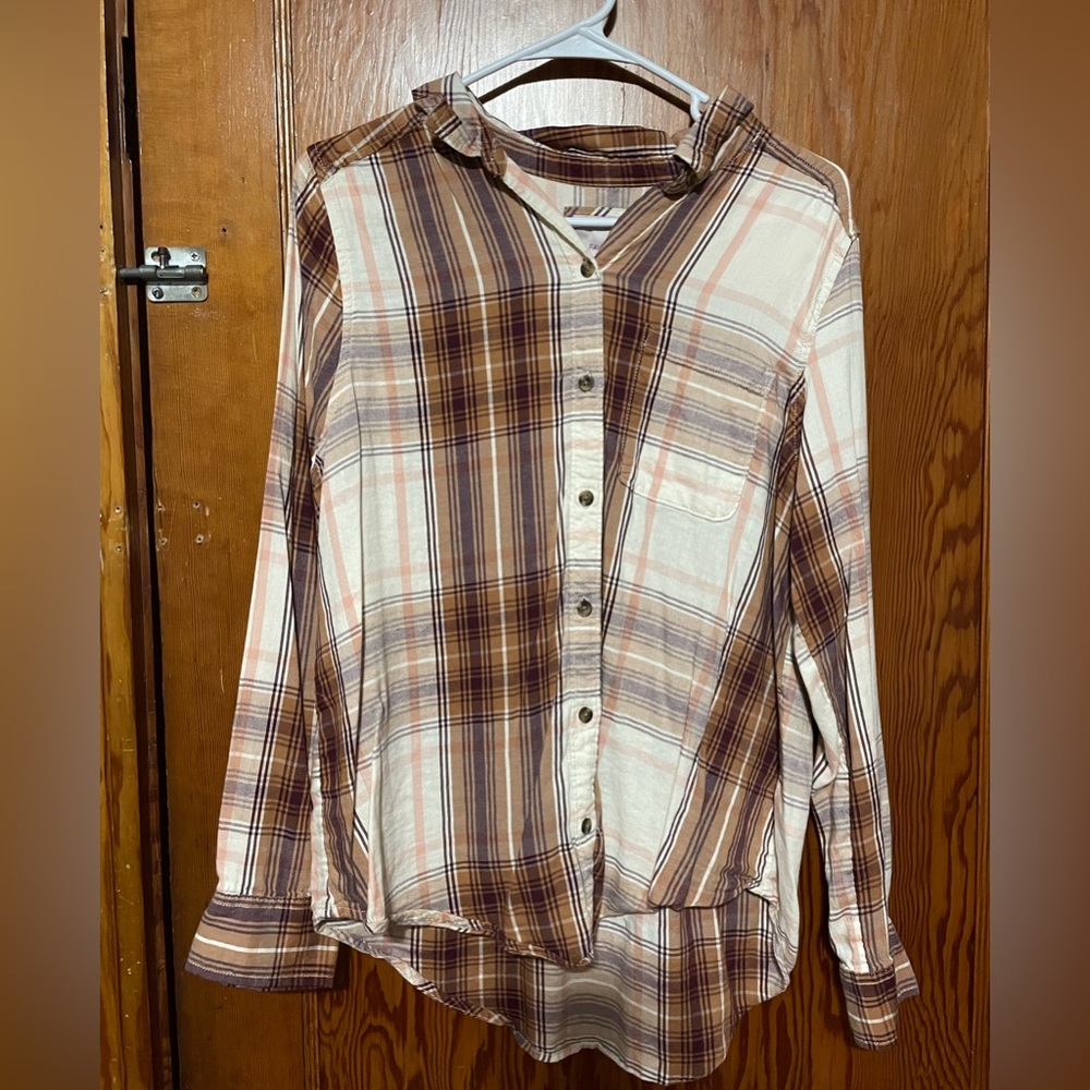Beige Flannel T-shirt